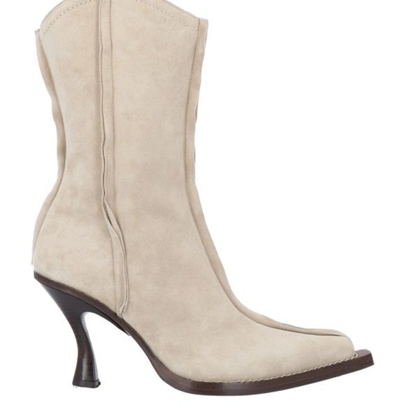 Acne Studios Western Goat Skin Boot Nude Beige Cream - Picture 9 of 10